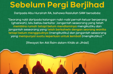 Sebelum Pergi Berjihad